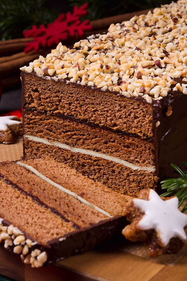 Traditional Polish Gingerbread Cake for Christmas