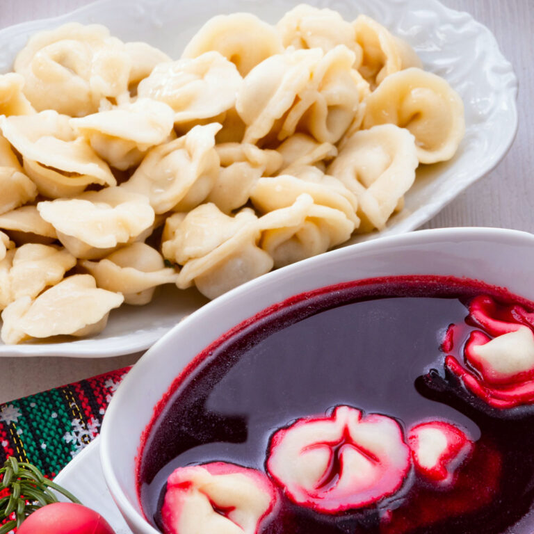 Uszka: Polish Christmas Dumplings  (for Barszcz)