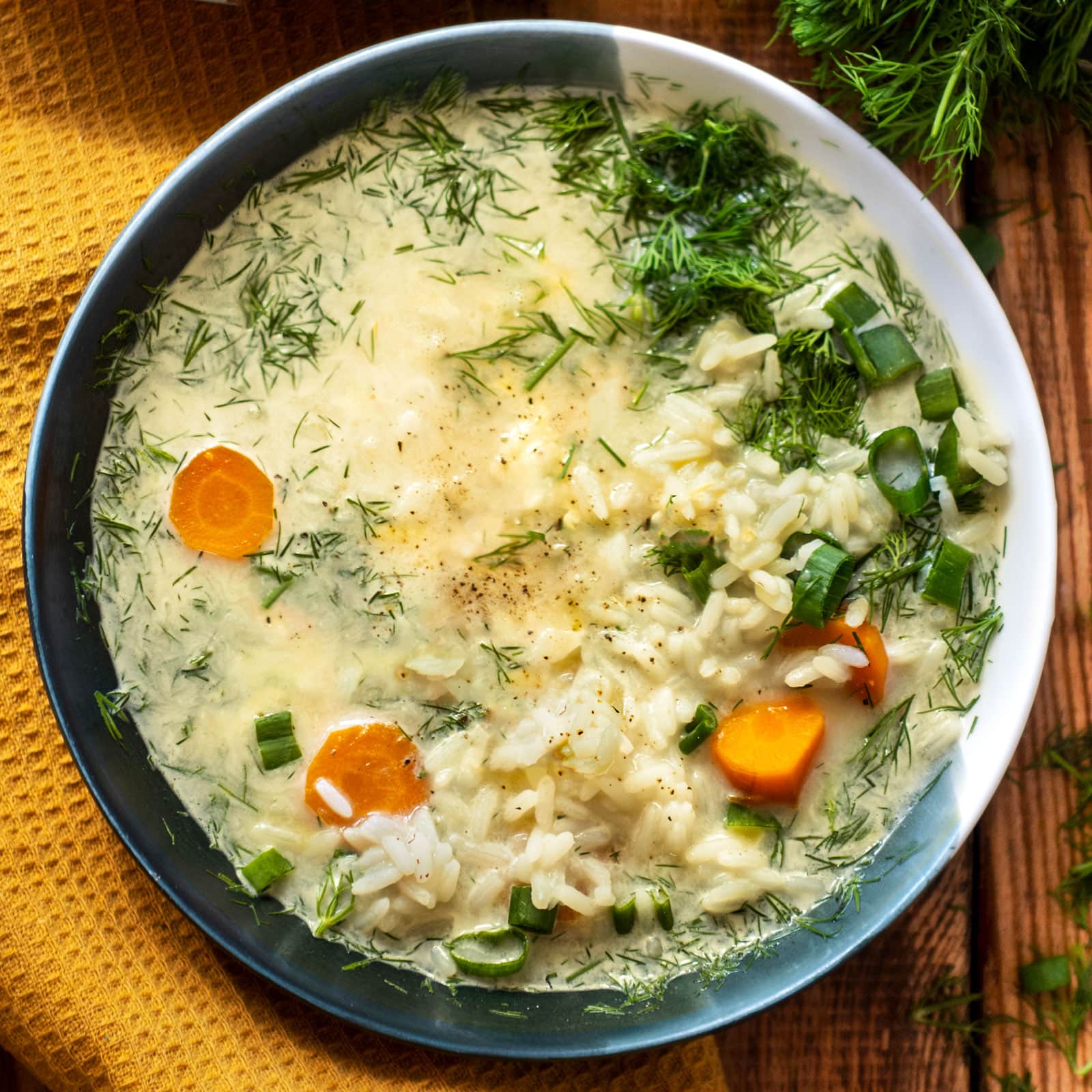 'Zupa Koperkowa' Polish Dill Soup with Rice