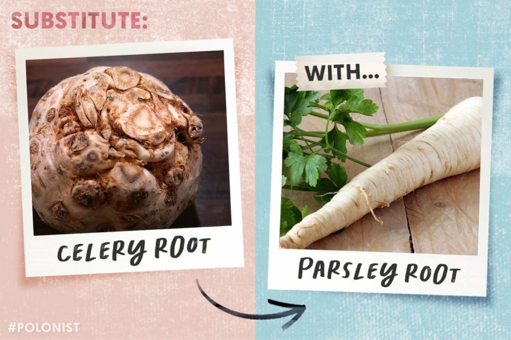 Celery Root substitute: parsley root
