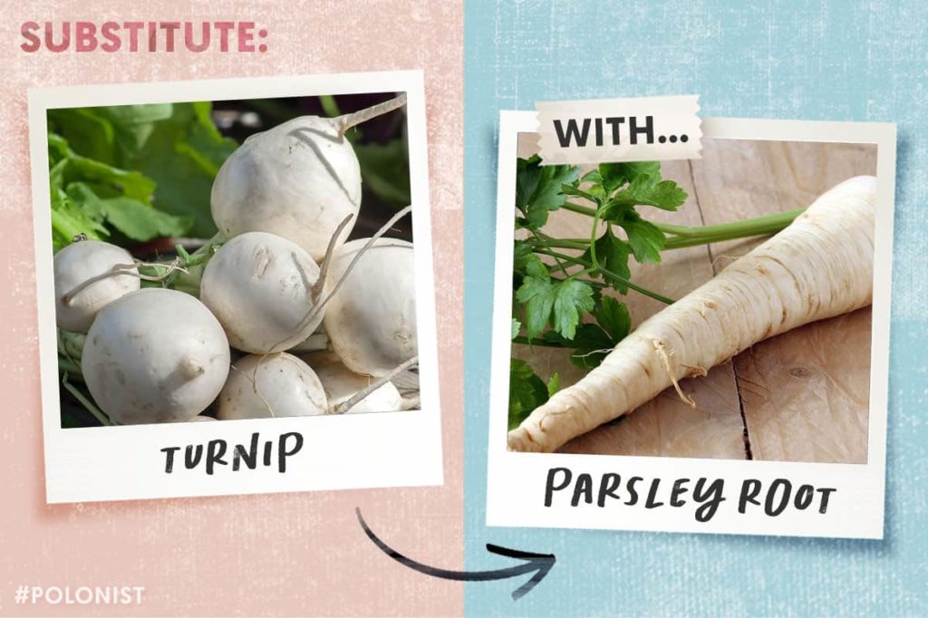 Turnip substitute: parsley root