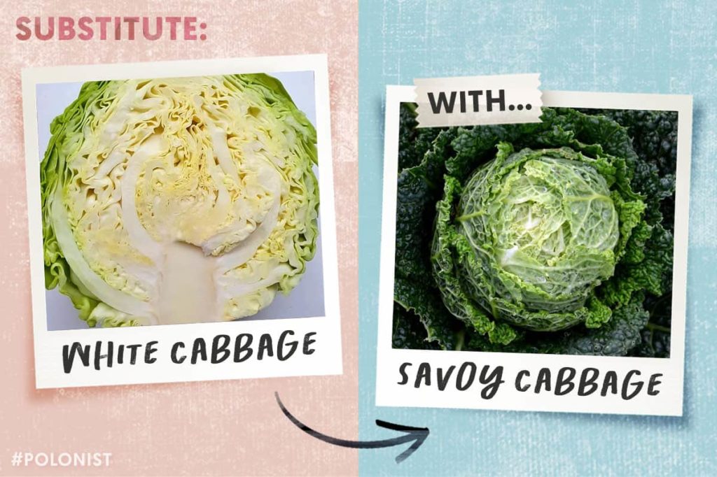 White Cabbage substitute: savoy cabbage