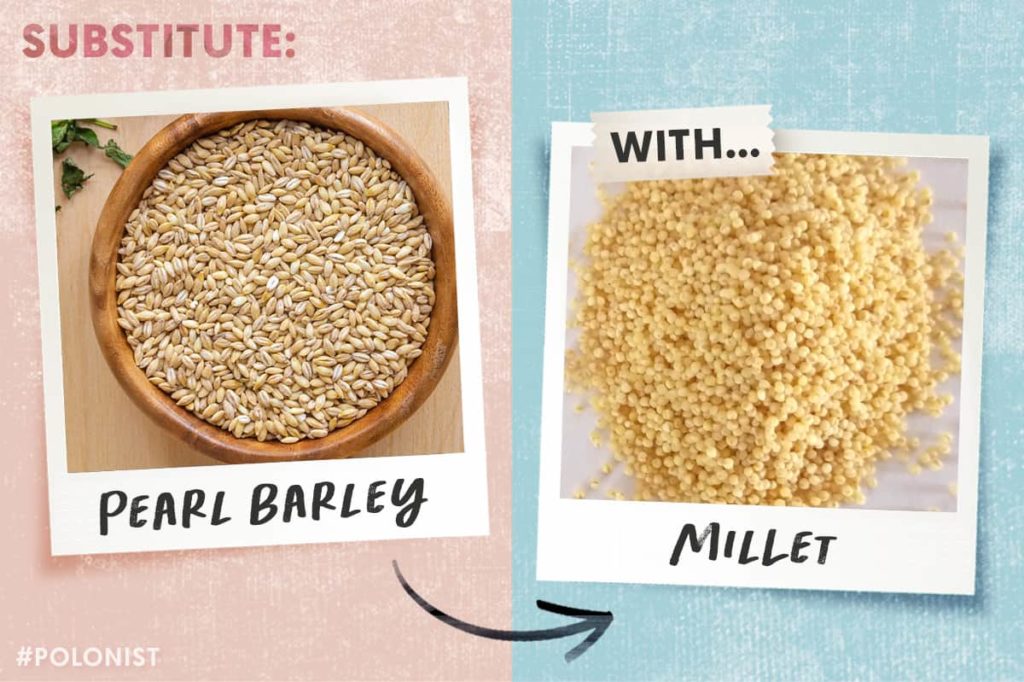 Pearl barley substitute: millet