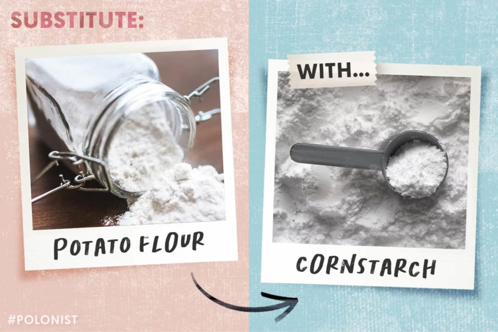 Potato flour substitute: cornstarch